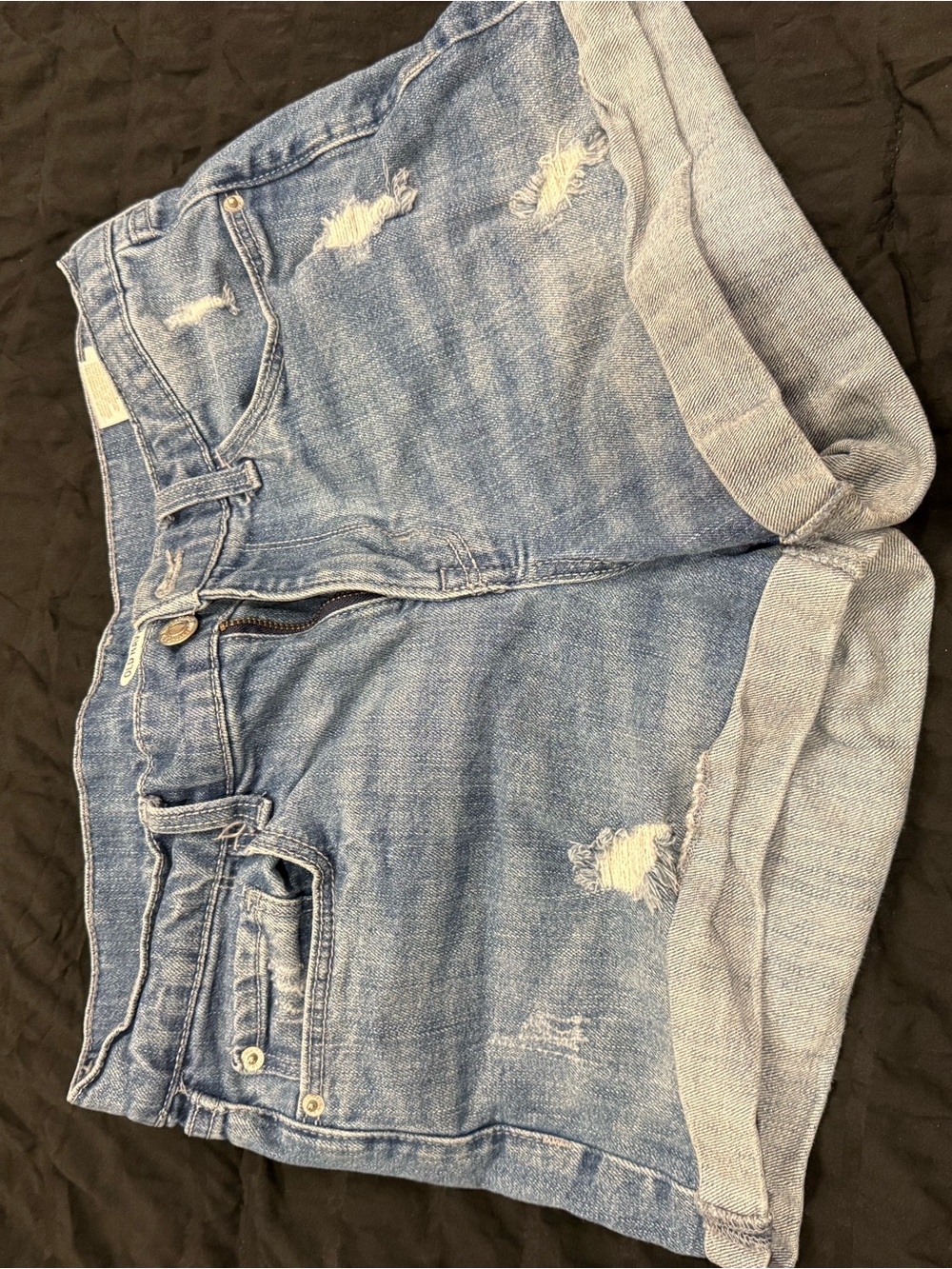 Old Navy Light Blue Distressed Denim Shorts